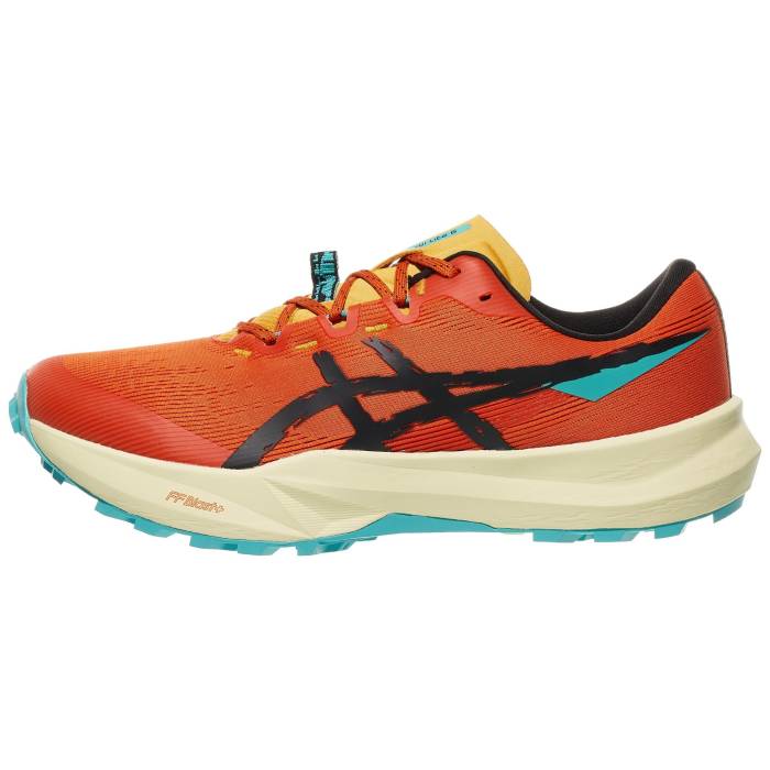 【★百貨店SALE★6/11十二時2時迄】アシックス Asics 【 Fuji Lite 6 Men Red Clay/Black 】 点火装置 メンズ Red 赤・赤いこと 黒いこと 黒いこと