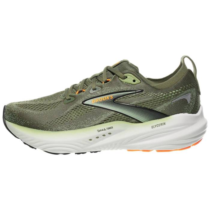 【★百貨店SALE★6/11十二時2時迄】ブルックス Brooks 【 Glycerin 22 Men Dusty Olive/Tea/Orange 】 メンズ olive オリーブ orange 橙・オレンジ色