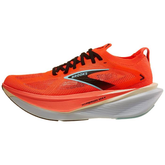 ブルックス Brooks 【 Hyperion Max 3 Men Fiery Coral/Black 】 マックス メンズ 黒いこと 黒いこと