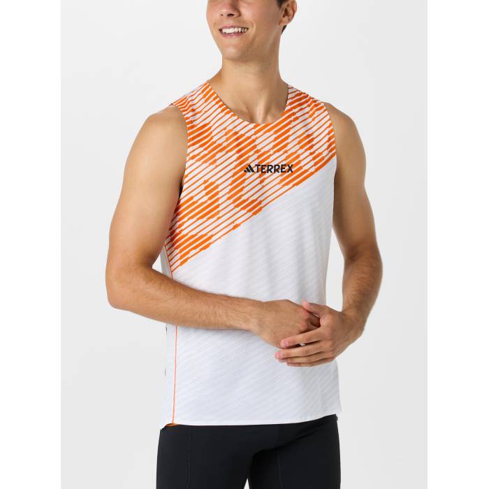 アディダス Adidas 【 Men's Techrock Pro Tank Men Wht/Orange 】 メンズ プロ タンクトップ メンズ orange 橙・オレンジ|スニケス