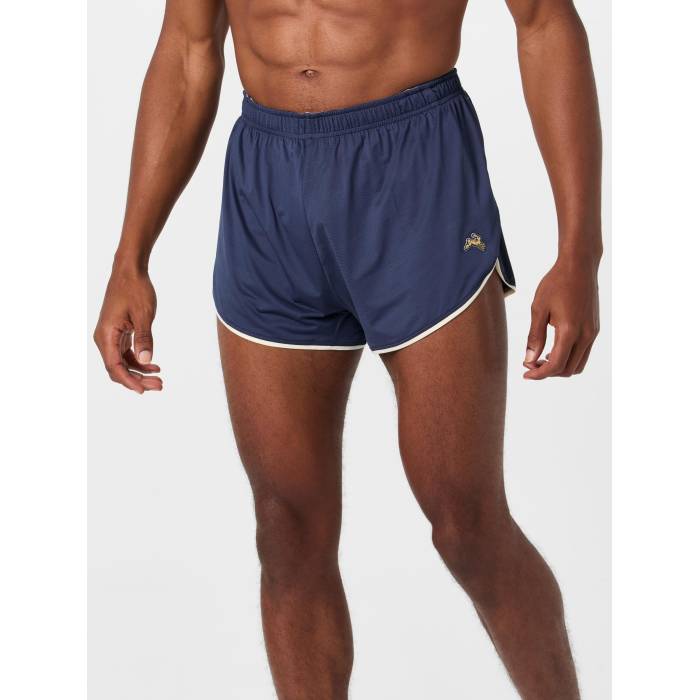 【★百貨店SALE★6/11十二時2時迄】Tracksmith 【 Men\u0027s Twilight Split Short Men Navy/Ivory 】 メンズ 日暮れ メンズ 紺色 米国海軍 象牙色