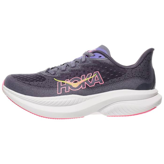 Hoka 【 Mach 6 Women Grey Skies/Charcoal Grey 】 レディース 薄墨色 薄墨色 濃灰色