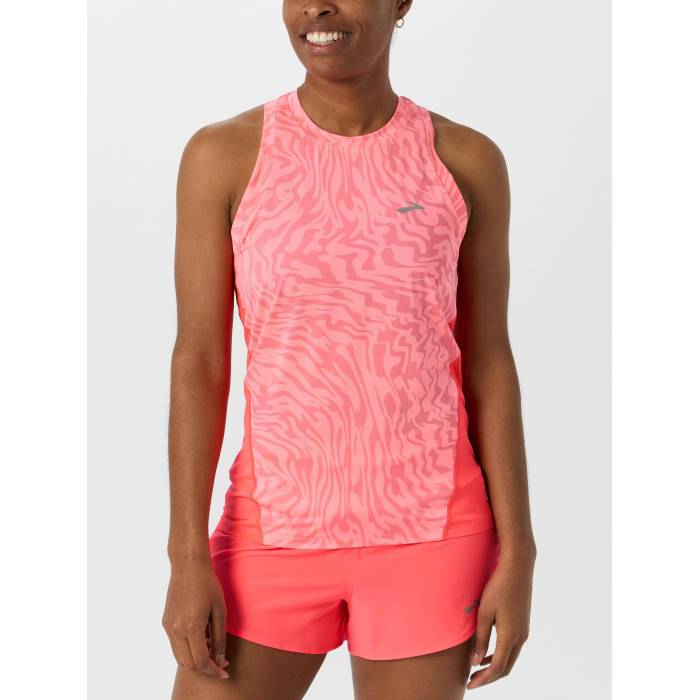 ブルックス Brooks 【 Women's Speedscape Sprint Free Tank 3.0 Women Neo Cayenne 】 レディース フリー タンクトップ レディース ネオ