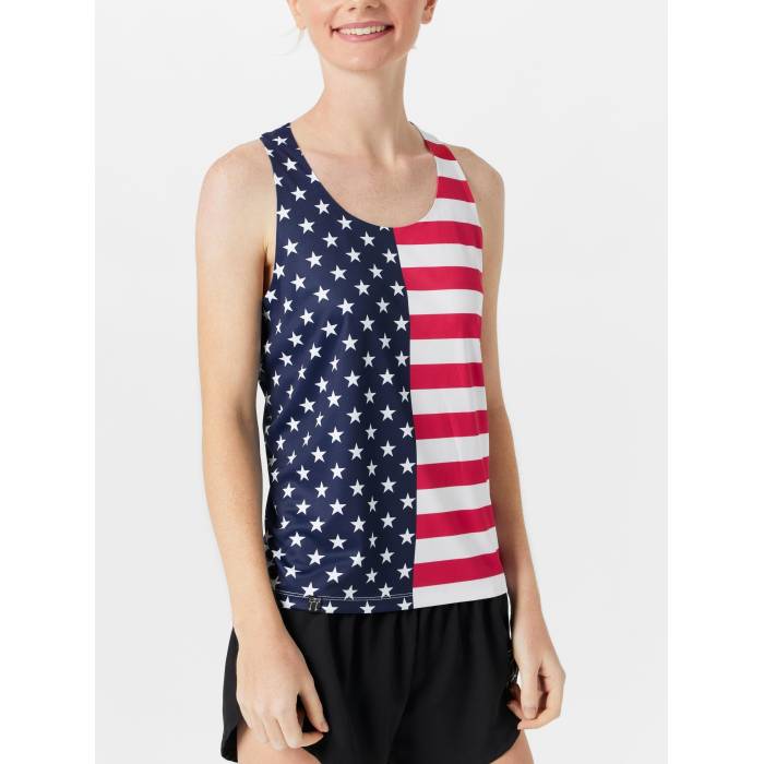 Chicknlegs 【 Women's Usa Flag Performance Singlet Women Usa Flag 】 レディース パフォーマンス Singlet シングレット レディース|スニケス