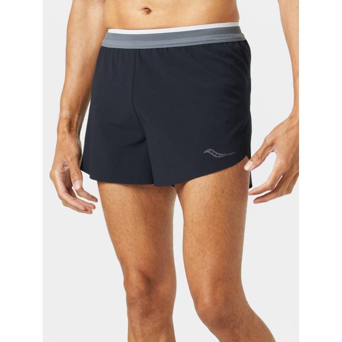 【★百貨店SALE★6/11十二時2時迄】サッカニー Saucony 【 Men\u0027s Kinvara 3\" Short Men Black 】 メンズ メンズ 黒いこと 黒いこと"