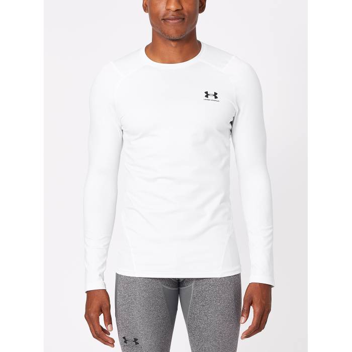 【★百貨店SALE★6/11十二時2時迄】アンダーアーマー Under Armour 【 Men\u0027s Coldgear Armour Fitted Crew Men White/Black 】 メンズ 冷ややかさ歯車 労働者の一団 メンズ 白いこと 白いこと 黒いこと 黒いこと