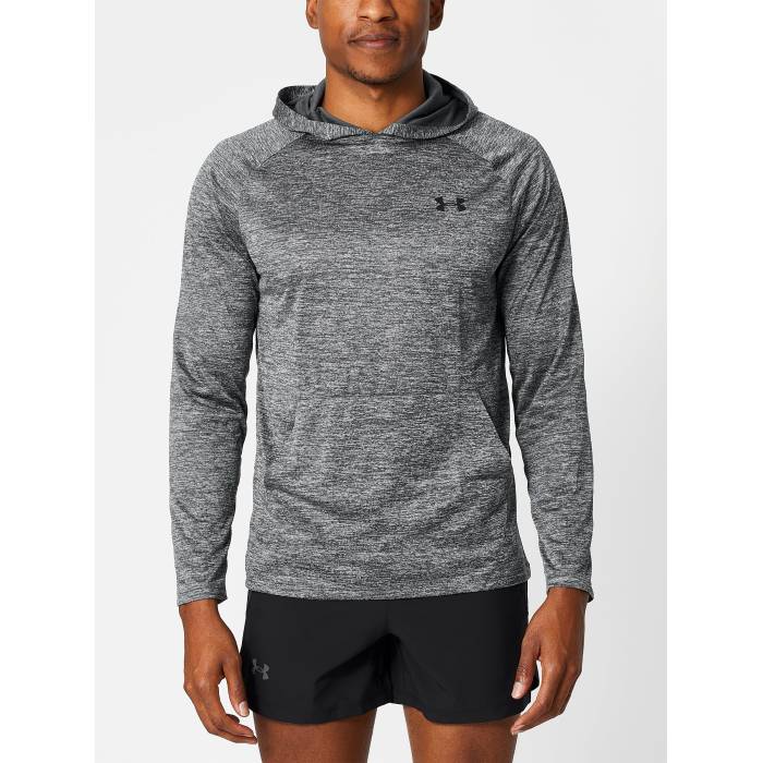 アンダーアーマー Under Armour 【 Men\u0027s Tech 2.0 Hoodie Men Pitch Gray/Black 】 メンズ テック フーディー パーカー メンズ gray 薄墨色・薄墨色・薄墨色 黒いこと 黒いこと