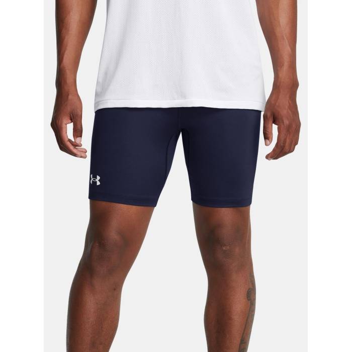 【★百貨店SALE★6/11十二時2時迄】アンダーアーマー Under Armour 【 Men\u0027s Launch Half Tights Men Midnight Navy 】 メンズ 二分の一 Tights タイツ メンズ 紺色 米国海軍