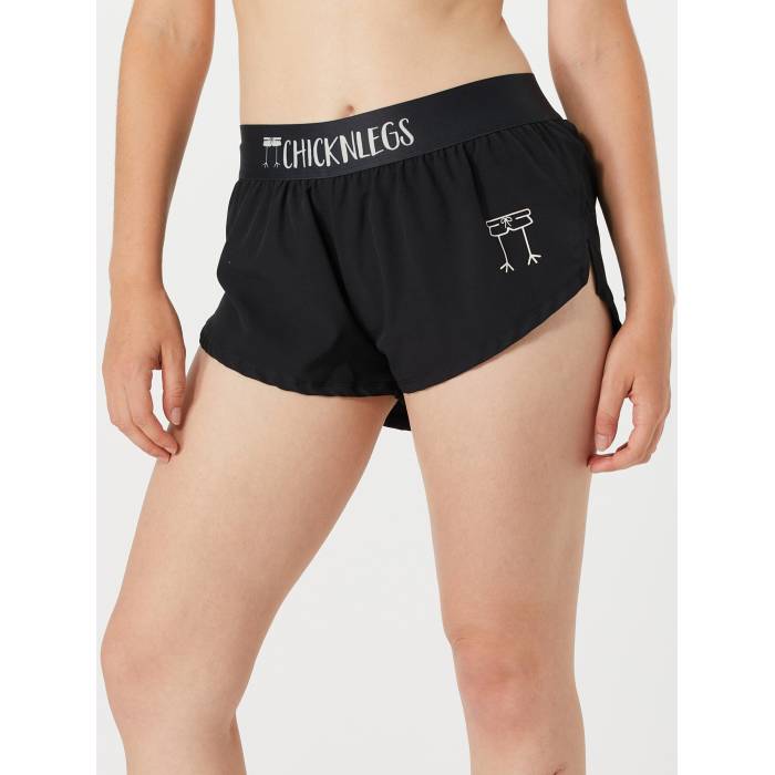 Chicknlegs 【 Women's Black 1.5" Split Shorts Women Black 】 レディース 黒色 ブラック ショーツ レディース 黒色 ブラック|スニケス