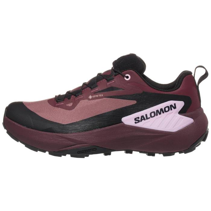 【★百貨店SALE★6/11真夜中2時迄】サロモン Salomon 【 Genesis Gtx Women Rose/Black/Orchid 】 レディース Rose さくら色 黒いこと 黒いこと