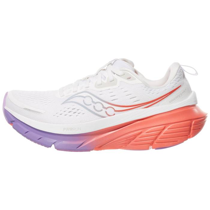 【★百貨店SALE★6/11真夜中2時迄】サッカニー Saucony 【 Guide 18 Women White/Crocus 】 レディース 白いこと 白いこと