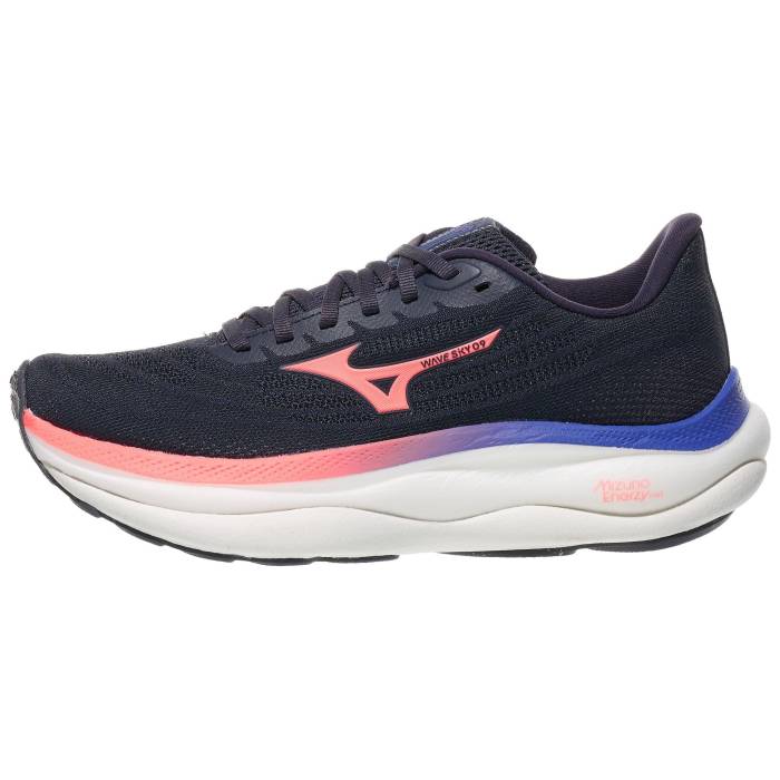 ミズノ Mizuno 【 Wave Sky 9 Women Odyssey Grey/Coral 】 Wave ウェーブ・ウェイブ スカイ レディース 灰色 グレー