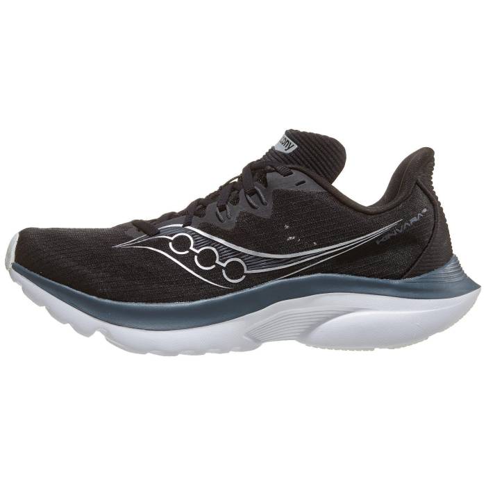 サッカニー Saucony 【 Kinvara 16 Women Black/White 】 レディース 黒いこと 黒いこと 白いこと 白いこと