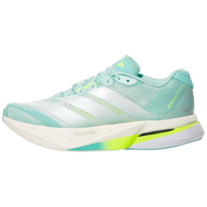 アディダス Adidas 【 Adizero Boston 13 Women Aqua/Lemon 】 アディゼロ 豆の町 13 サー青少年 レディース アクア