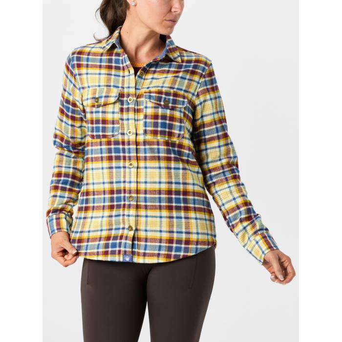 Rabbit 【 Women's High Country Long Sleeve Flannel Women Seedpearl Plaid 】 レディース ハイ カントリー Sleeve スリーブ レディース