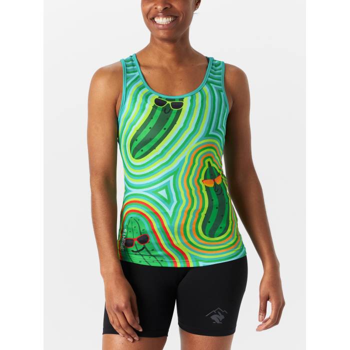 Sprints 【 Women's Pickle Power Tank Women Green 】 レディース Power パワー タンクトップ レディース green 緑・グリーン
