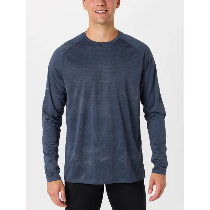 【★百貨店SALE★6/11真夜中2時迄】ナイキ Nike 【 Men\u0027s Dri-Fit Stride Nirt Long Sleeve Top Men Thunder Blue 】 メンズ 素っ気ない相応う Sleeve 衣袂 メンズ サンダー 青碧 青碧