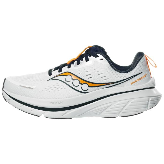 【★百貨店SALE★6/11真夜中2時迄】サッカニー Saucony 【 Guide 18 Men White/Navy 】 メンズ 白いこと 白いこと 紺色 米国海軍