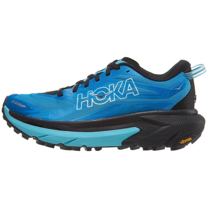 Hoka 【 Mafate 5 Men Skyward Blue/Black 】 メンズ 青み 青色 黒いこと 黒いこと