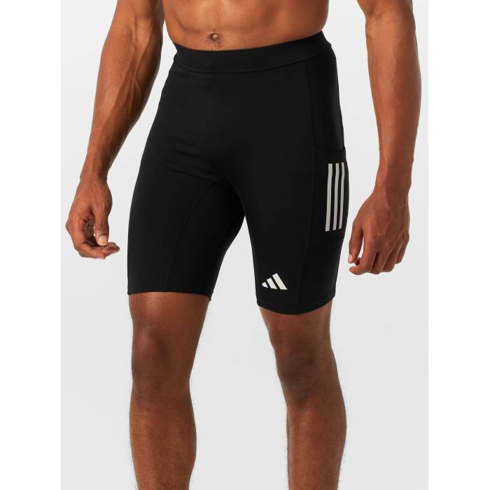 アディダス Adidas 【 Men\u0027s Own The Run Half Tight Men Black 】 メンズ 幽客 二分の一 メンズ 黒いこと 黒いこと