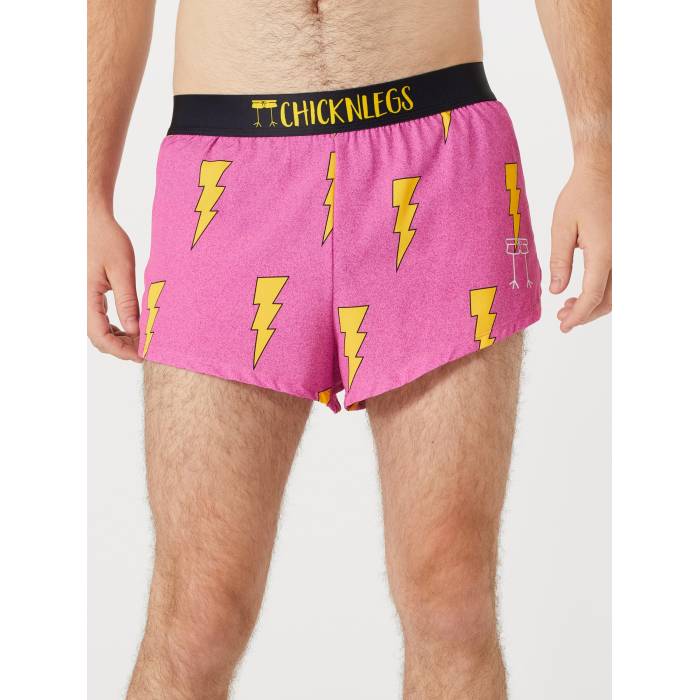 Chicknlegs 【 Men's Hot Pink Bolts 2\