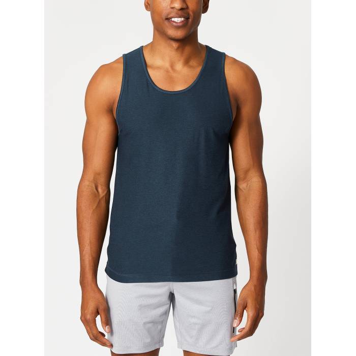 【★百貨店SALE★6/11十二時2時迄】Vuori 【 Men\u0027s Strato Tech Tank Navy Heather Men Navy Heather 】 メンズ テック 貯蔵タンクいの一番 紺色 米国海軍 heather ギョリュウモドキ メンズ 紺色 米国海軍 heather ギョリュウモドキ