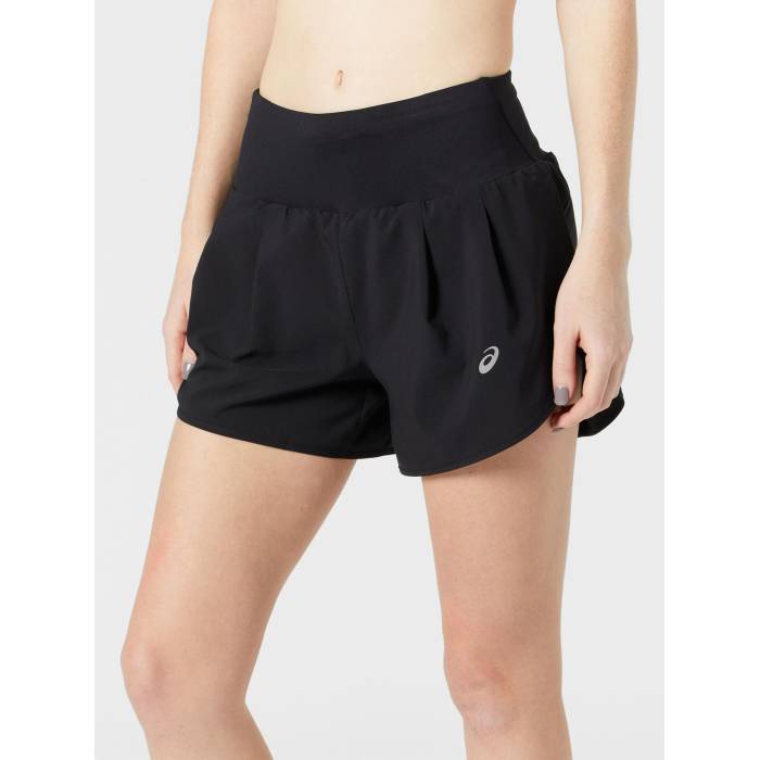 アシックス Asics 【 Women's Run Road 3.5" Short Women Performance Black 】 レディース ラン レディース パフォーマンス 黒色 ブラック|スニケス