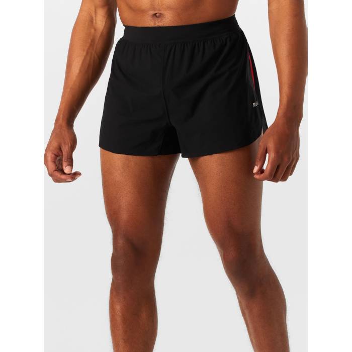 サロモン Salomon 【 Men\u0027s S/Lab Speed Split 3\" Short Men Black 】 メンズ Speed す早さ メンズ 黒いこと 黒いこと"