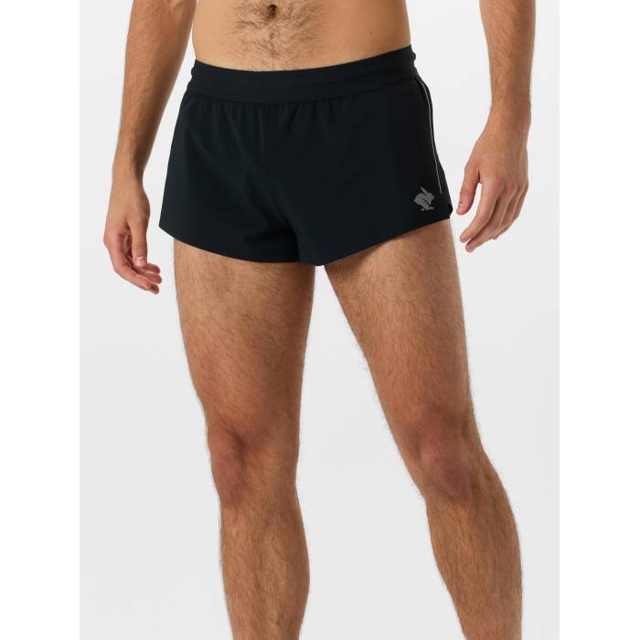 【★百貨店SALE★6/11十二時2時迄】Rabbit 【 Men\u0027s Sunset Splitz 2\" Short Men Black 】 メンズ メンズ 黒いこと 黒いこと"