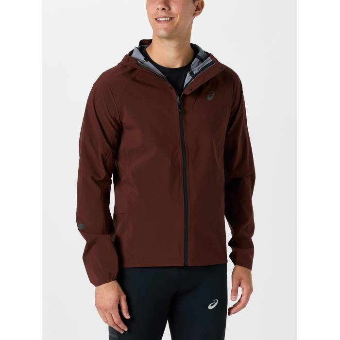アシックス Asics 【 Men\u0027s Metarun Waterproof Jacket Men Dark Red Planet 】 メンズ Jacket 上衣 メンズ Red 赤・赤いこと