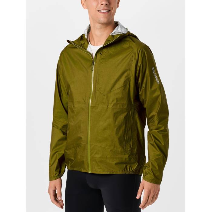 【★百貨店SALE★6/11真夜中2時迄】サロモン Salomon 【 Men\u0027s Bonatti Waterproof Jacket Men Brilliant Olive 】 メンズ Jacket 上衣 メンズ olive オリーブ