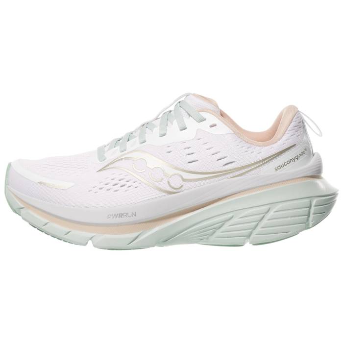 【★百貨店SALE★6/11十二時2時迄】サッカニー Saucony 【 Guide 18 Women White/Mist 】 レディース 白いこと 白いこと