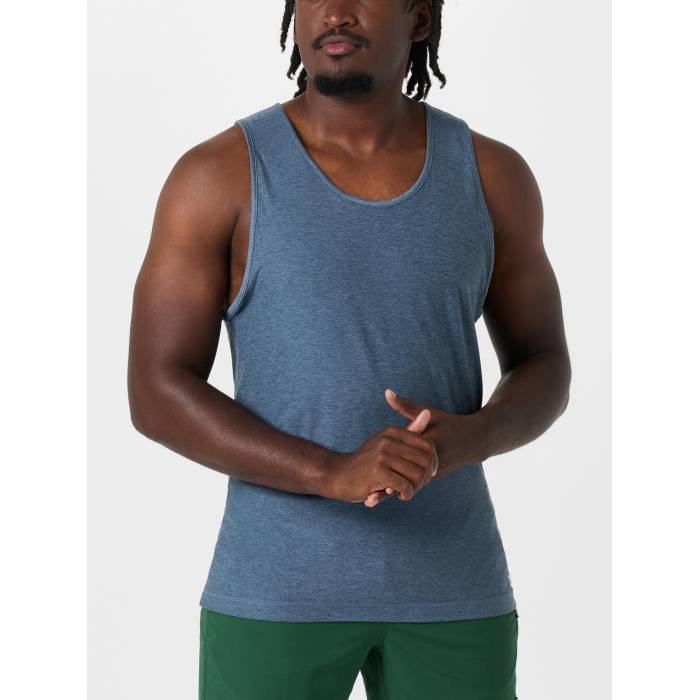 【★百貨店SALE★6/11十二時2時迄】Vuori 【 Men\u0027s Strato Tech Tank Pool Blue Heather Men Pool Blue Heather 】 メンズ テック 貯蔵タンクいの一番 スウィミングプール 青み 青色 heather ギョリュウモドキ メンズ スウィミングプール 青み 青色 heather ギョリュウモドキ