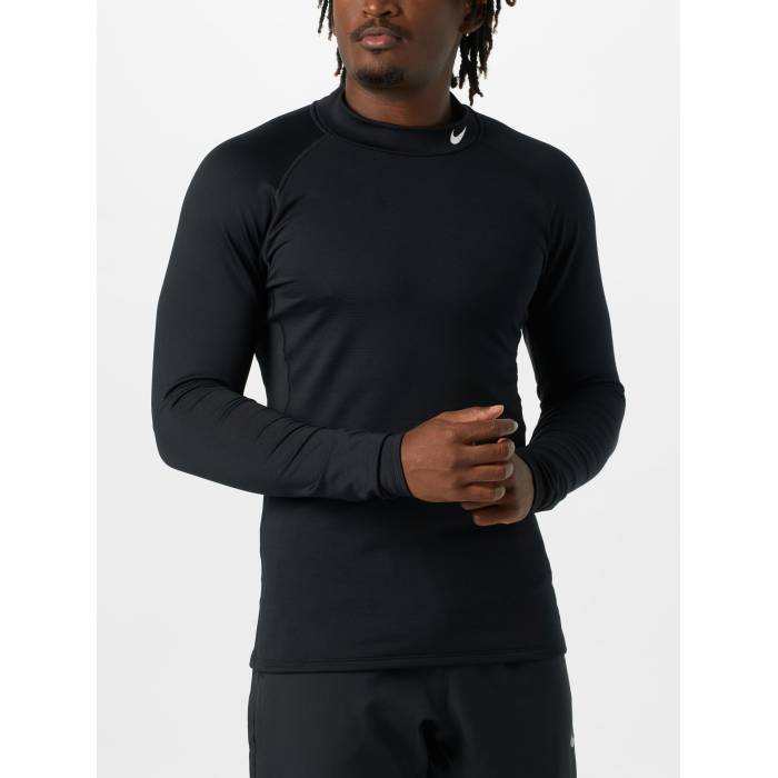 【★百貨店SALE★6/11十二時2時迄】ナイキ Nike 【 Men\u0027s Pro Dri-Fit Warm Mock-Neck Long Sleeve Men Black 】 メンズ 労働者階級 素っ気ない填まる ウォーム Sleeve 捩り メンズ 黒いこと 黒いこと