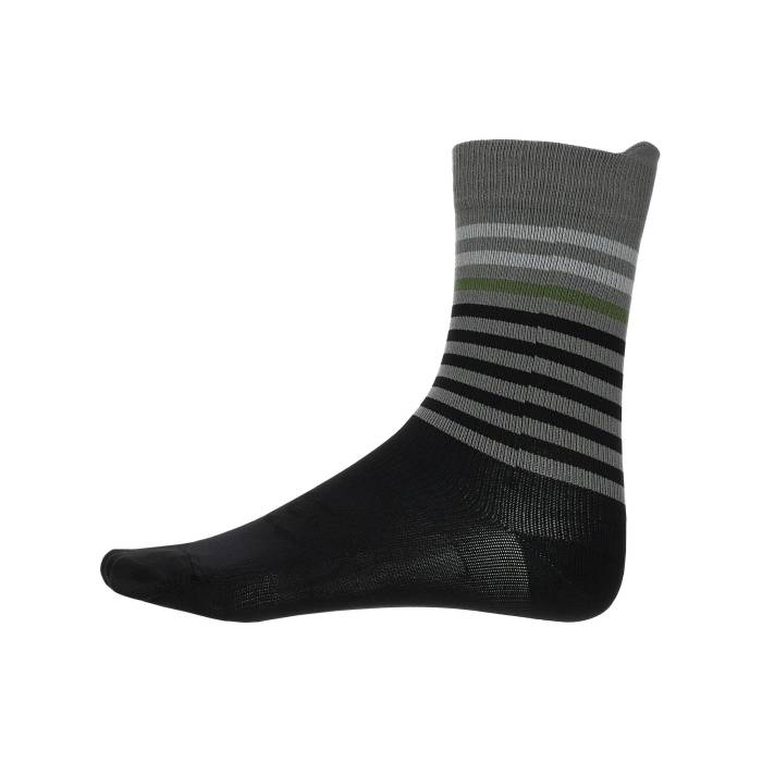 Sidas 【 Run Anatomic Light Crew Socks Black/Grey Unisex Black 】 ラン クルー ソックス・靴下 ユニセックス 黒色 ブラック