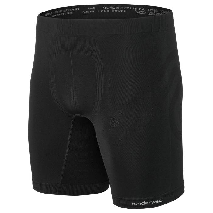 Runderwear 【 Men's Underwear Long Boxer Short Men Black 】 メンズ アンダーウェア 下着 メンズ 黒色 ブラック|スニケス