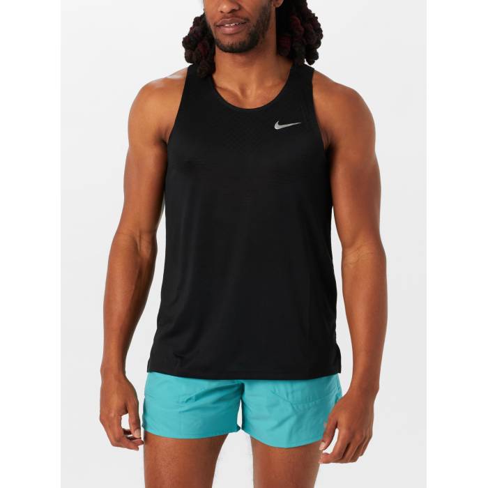 【★百貨店SALE★6/11十二時2時迄】ナイキ Nike 【 Men\u0027s Dri-Fit Adv Stride Tank Men Black 】 メンズ 素っ気ない填まる 貯蔵タンクいの一番 メンズ 黒いこと 黒いこと