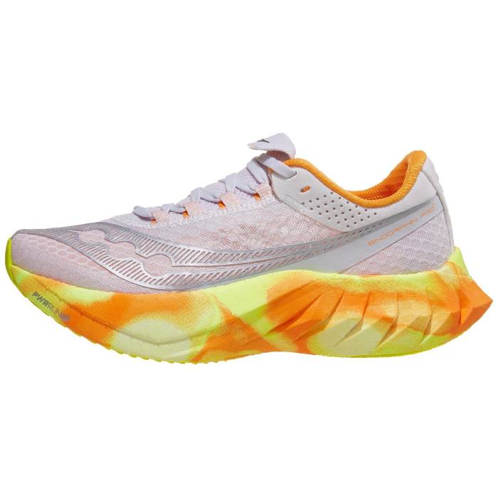 サッカニー Saucony 【 Endorphin Pro 4 Women Fog/Peel 】 労働者階級 レディース