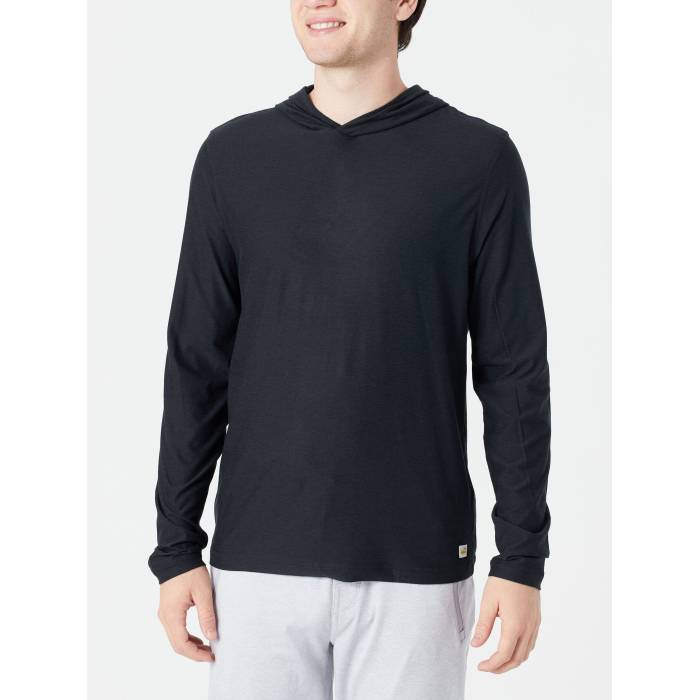 【★百貨店SALE★6/11十二時2時迄】Vuori 【 Men\u0027s Strato Tech Hoodie Black Heather Men Black Heather 】 メンズ テック フーディー パーカー 黒いこと 黒いこと heather ギョリュウモドキ メンズ 黒いこと 黒いこと heather ギョリュウモドキ