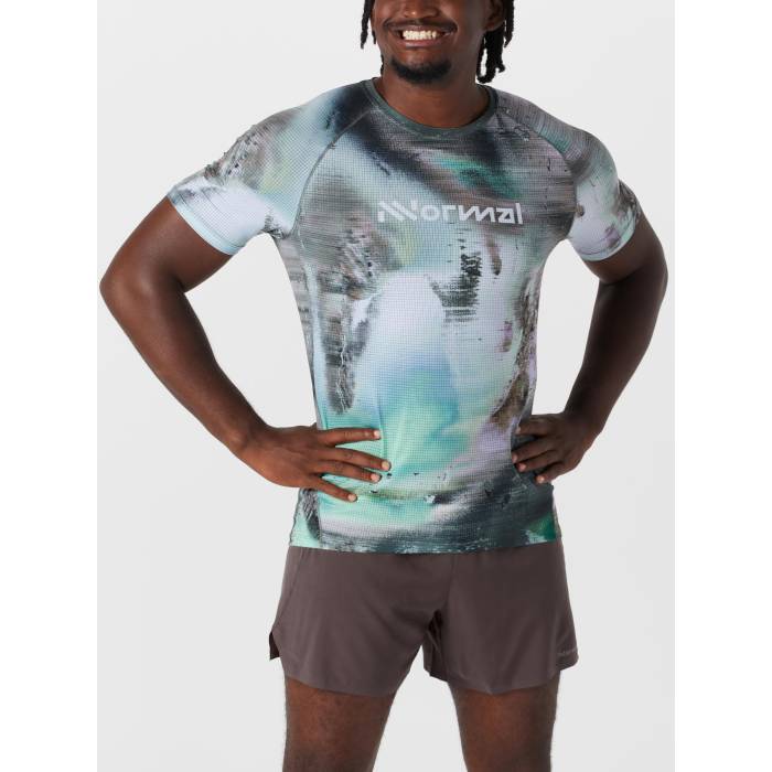 【★百貨店SALE★6/11十二時2時迄】Nnormal 【 Men\u0027s Race T-Shirt Print Men Nature Ai Print 】 メンズ プルオーバー メンズ