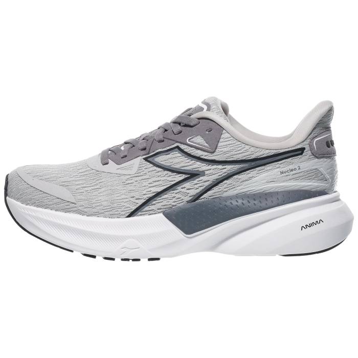 ディアドラ Diadora 【 Nucleo 2 Men Silver/Steel Grey/Bk 】 メンズ Silver 銀色・シルバー Steel スティール 灰色 グレー