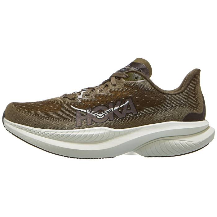 【★百貨店SALE★6/11真夜中2時迄】Hoka 【 Mach 6 Men Antique Olive/Truffle Salt 】 メンズ olive オリーブ