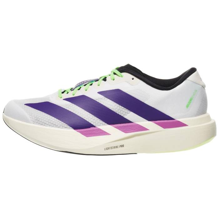 【★百貨店SALE★6/11十二時2時迄】アディダス Adidas 【 Adizero Evo Sl Men White/Purple/Lime 】 アディゼロ メンズ 白いこと 白いこと Purple 紫・パープル 菩提樹