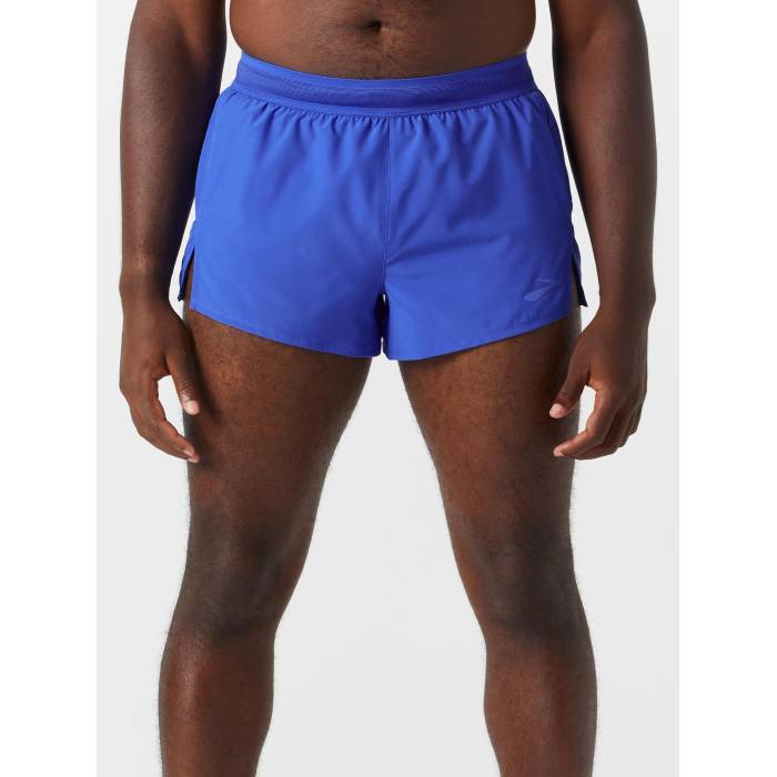 ブルックス Brooks 【 Men\u0027s Breakaway Split 3\" Short Men Blue 】 メンズ メンズ 青み 青色"