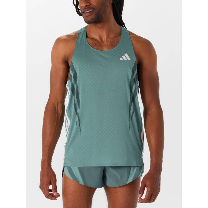 アディダス Adidas 【 Men\u0027s Adizero Archive Singlet Men Preloved Teal 】 メンズ アディゼロ Singlet シングレット メンズ