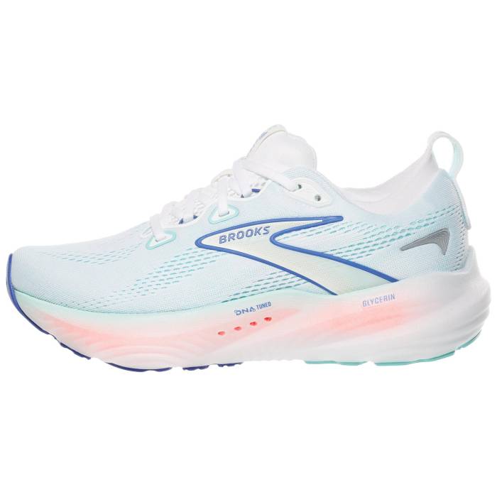 【★百貨店SALE★6/11真夜中2時迄】ブルックス Brooks 【 Glycerin 22 Women White/Limpet Shell/Blu 】 レディース 白いこと 白いこと shell 甲殻