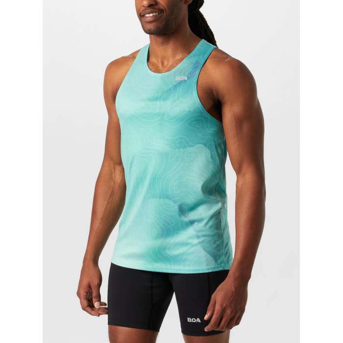 Boa 【 Men\u0027s Printed Singlet Topog Men Topog 】 メンズ Singlet シングレット メンズ