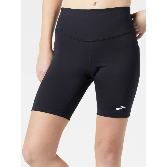 ブルックス Brooks 【 Women's Spark 8" Short Tight Women Black 】 レディース レディース 黒色 ブラック｜スニケス