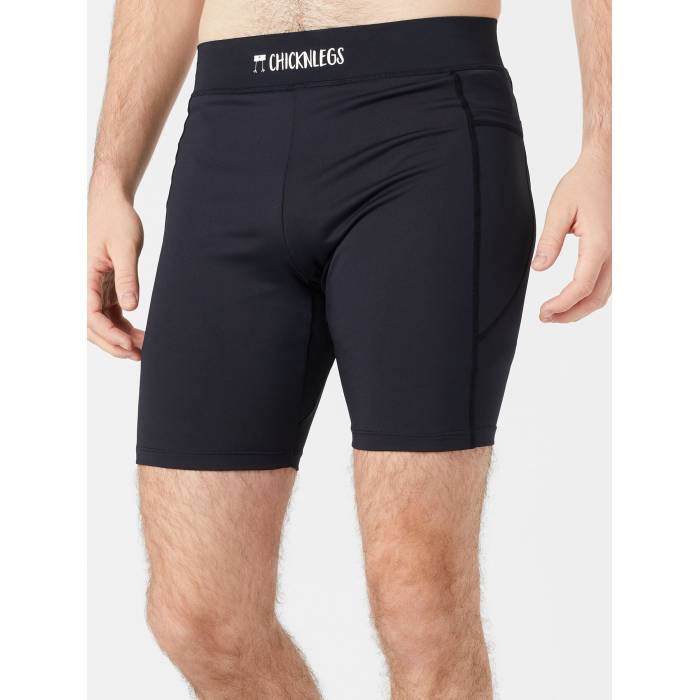 Chicknlegs 【 Men\u0027s Black 8\" Half Tight Men Black 】 メンズ 黒いこと 黒いこと 二分の一 メンズ 黒いこと 黒いこと"