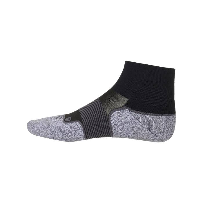 Os1St 【 Ac4 Active Comfort 1/4 Crew Socks Unisex Black 】 クルー ソックス・靴下 ユニセックス 黒色 ブラック